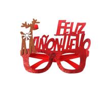 Générique 2026 De Noël Lunettes Feuille D'or Tissu Flocon De Neige Étoile Nouvel An Photo Accessoires Pour La Décoration De Fête