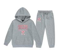 Générique 2026 Ensemble Pull et Pantalon à Capuche Manches Longues pour Filles Nouvel an 2025 Enfants âge Moyen Plus Anciens (Grey, 12-13 Years)
