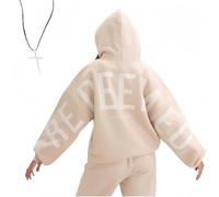 Générique 2026 Essential Hoodie Oversized Christian Heavyweight Faith Sweatshirt, Christian Heavyweight Hoodies Unisex (Off White,M)