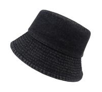 Générique 2026 été Bob Bucket Hats Décontracté Unisexe pour Activation Quotidienne Et Plein Air - Chapeau Soleil en Jean Style Tendance pour Homme Et Femme Accessoire Et Polyvalent (Black, One Size)