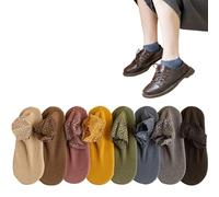 Générique 2026 Fashion Lace Warmer Socks, Fall & Winter Lace Warmer Socks, Ruffle Solid Sock Soft with Trim for Women (8 pairs Short)