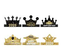 Générique 2026 Fête à thème du Nouvel An Se déguiser Filles Garçons Bonne Année Célébration Décoration Nouveautés Fournitures Photo Accessoires