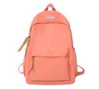 Générique 2026 L'école commence la saison mode femmes filles étudiant fermeture éclair sac d'école en nylon haute capacité sac à dos (Orange, One Size)