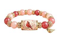 Générique 2026 Limited Edition Bluebird Blessings Bracelet with Gift Box, Hummingbird Butterfly Blessing Bracelet, Inspirational Bird Charm Bracelet, Elastic Stretch Beaded Bracelets for Women(#A)