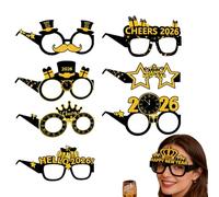 Générique 2026 Lunettes du Nouvel An,8 Pièces Accessoires Photobooth Pour Fêtes | Accessoires pour Fête,Adolescents Adultes Dîner De Bureau Fêtes Nocturnes Et Réunions