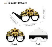 Générique 2026 Lunettes du Nouvel An,8 Pièces D'Accessoires Festifs Pour Photobooth,Accessoires pour Fête | Adolescents Adultes Dîner De Bureau Fêtes Nocturnes Et Réunions