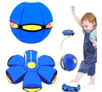 Générique 2026 Magic Meta Ball, Magic Bouncing Ball, Children's Bouncing Balls with 6 Lights, Magic Flying Saucer for Parent-Child Interaction Indoor & Outdoor Use (Blue)