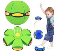 Générique 2026 Magic Meta Ball, Magic Bouncing Ball, Children's Bouncing Balls with 6 Lights, Magic Flying Saucer for Parent-Child Interaction Indoor & Outdoor Use (Green)