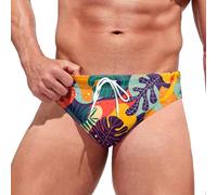 Générique 2026 Mode pour Hommes Loisirs Hawaii Sources Chaudes de Natation Douces et Confortables avec Maillot de Bain Triangle (Gold, S)