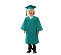 Générique 2026 multicolore pour garçons et filles, robe de spectacle sur scène pour enfants de la maternelle, remise de diplôme, baccalauréat, avec chapeau (GN1, 21/XS)