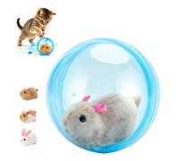 Générique 2026 New Automatic Rolling Interactive Cat Ball, Self-Moving Rolling Cat, 360° Rotating and, Indoor Interactive Pet Ball, Perfect for Cats and Dogs to Chase (Brown Rat,Blue)