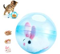 Générique 2026 New Automatic Rolling Interactive Cat Ball, Self-Moving Rolling Cat, 360° Rotating and, Indoor Interactive Pet Ball, Perfect for Cats and Dogs to Chase (Rabbit,Blue)
