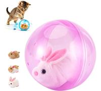 Générique 2026 New Automatic Rolling Interactive Cat Ball, Self-Moving Rolling Cat, 360° Rotating and, Indoor Interactive Pet Ball, Perfect for Cats and Dogs to Chase (Rabbit,Powder)