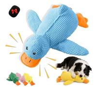 Générique 2026 New Calming Duck Toy for Dogs, Calming Duck Dog Toy, Stuffed Calming Pillow with Quack Sound, Suitable for Small and Medium-Sized Dogs and Indoor Puppies (Blue,M(28×25cm))