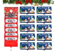 Générique 2026 New Christmas Cash Gift Envelopes - 6/10 Slots Surprise Money Holder, Christmas Cash Envelopes, C-hristmas Money Holders for C-ash (F,10 Slots-10Pcs)