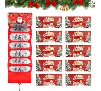 Générique 2026 New Christmas Cash Gift Envelopes - 6/10 Slots Surprise Money Holder, Christmas Cash Envelopes, C-hristmas Money Holders for C-ash (I,10 Slots-10Pcs)