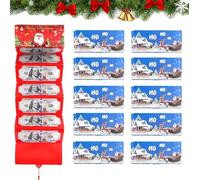 Générique 2026 New Christmas Cash Gift Envelopes - 6/10 Slots Surprise Money Holder, Christmas Cash Envelopes, C-hristmas Money Holders for C-ash (D,6 Slots-10Pcs)