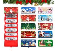 Générique 2026 New Christmas Cash Gift Envelopes - 6/10 Slots Surprise Money Holder, Christmas Cash Envelopes, C-hristmas Money Holders for C-ash (A,6 Slots-10Pcs)