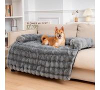Générique 2026 New Cloud Pet Sofa Bed, Dream Cloud Pet Sofa Bed for Couch, Anti-Slip Machine Washable to Maintain for Furniture Protector (Grey,S)