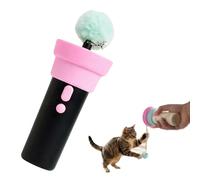 Générique 2026 New Electric Cat Teaser, Interactive Cat Toys for Indoor Cats Fuzzy Ball Launchers Funny Cats Enrichment Toys Daily Indoor Entertainment & Enrichment for Boredom Relief (Black)