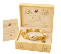 Générique 2026 new hummingbird beaded bracelet with gift box, Bluebird Butterfly Blessings Bracelet,Inspirational Bird Charm Bracelet,for Women, Mom, Sister and Friends