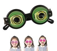 Générique 2026 New Winking Glasses with Winking Eyes, Kinetic Crazy Eyes Glasses, Pull-String Blinking Crazy Glass for Kids and Adults (C)