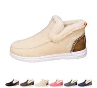 Générique 2026 New Winter Boots for WomenShoes Comfy Orthopedic Arch Suppor Non Slip House Shoes for Indoor Outdoor Boots (Apricot,41)