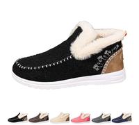 Générique 2026 New Winter Boots for WomenShoes Comfy Orthopedic Arch Suppor Non Slip House Shoes for Indoor Outdoor Boots (Black,45)