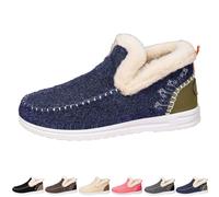 Générique 2026 New Winter Boots for WomenShoes Comfy Orthopedic Arch Suppor Non Slip House Shoes for Indoor Outdoor Boots (Blue,37)