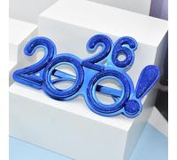 Générique 2026 Nombre Lunettes Bonne Année Lunettes Diamant Glitter Lunettes de Soleil Cosplay Prop Xmas Party Décoration Drôle Lunettes