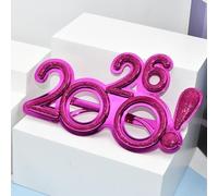 Générique 2026 Nombre Lunettes Bonne Année Lunettes Diamant Glitter Lunettes de Soleil Cosplay Prop Xmas Party Décoration Drôle Lunettes
