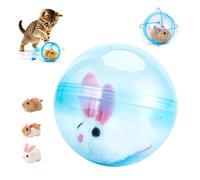 Générique 2026 Nouvelle Balle Interactive pour Chat Qui Roule Toute Seule, Balle pour Chat Qui Tourne, Roulement Automatique Réaliste Et Interactif, Animal en Peluche À L'intérieur (B3)