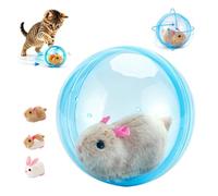 Générique 2026 Nouvelle Balle Interactive pour Chat Qui Roule Toute Seule, Balle pour Chat Qui Tourne, Roulement Automatique Réaliste Et Interactif, Animal en Peluche À L'intérieur (B1)