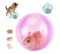 Générique 2026 Nouvelle Balle Interactive pour Chat Qui Roule Toute Seule, Balle pour Chat Qui Tourne, Roulement Automatique Réaliste Et Interactif, Animal en Peluche À L'intérieur (A1)
