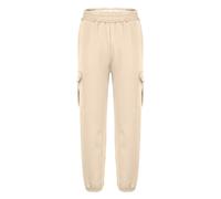 Générique 2026-Pantalon Cargo Jogging Garçon Coupe Ample Confortable Adolescents Jeunes Unisexe Parfait École Activités Plein Air (Beige, 10-11 Years)