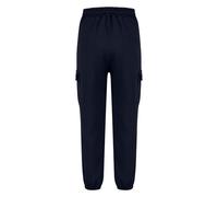 Générique 2026-Pantalon Cargo Jogging Garçon Coupe Ample Confortable Adolescents Jeunes Unisexe Parfait École Activités Plein Air (Navy, 8-9 Years)