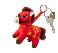 Générique 2026 Peluche Mascotte Cheval - Porte-clés Charm Doux Mignon Portable - Porte-clés Mascotte Cheval | pour Voitures Sacs Tables À Manger Maison École Bureaux Cafés Librairies Canapés Étagères