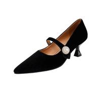 Générique 2026 Robe élégante à Bout Pointu et Talons Aiguilles ornée de Perles, Mocassins Chics et décontractés pour Femmes
