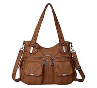 Générique 2026 Sac à bandoulière pour femmes de mode de commerce extérieur sac à bandoulière Portable en de grande capacité européenne et (Brown, One Size)