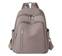 Générique 2026 Sac à dos léger de grande capacité pour dames, mode décontractée, cuir souple, sac à dos de en plein air, cartable d'étudiant pour la rentrée scolaire (Khaki, One Size)