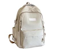 Générique 2026 Sac d'école grande capacité pour collégiennes, sac à bandoulière avec compartiment pour ordinateur (Khaki, One Size)