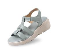 Générique 2026 Sandales à plateforme en cuir à bout ouvert pour femmes, chaussures confortables et antidérapantes