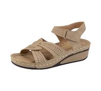 Générique 2026 Sandales tendance pour femmes pour une tenue d'été décontractée. Design à bout ouvert avec talon compensé. Parfaitement assorti au denim. Chaussures élégantes pour un confort quotidien.