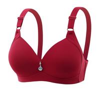 Générique 2026 Soutien Gorge sans Armature Soutien-Gorge Convertible à Armatures One Smooth U Light T Shirt pour Femme (Red, 42)
