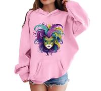 Générique 2026 Sweat à Capuche Manches Longues pour Filles garçons Doux Graphique Enfant Pulls Mignons vêtements Filles garçonne Hoodie Confortable Coton Quotidien Tenue décontractée Chaude (150)