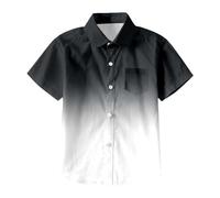 Générique 2026 T-Shirts à Manches Courtes pour Adolescentes garçons et Filles imprimés tie-Dye Patchwork Tendance Haut décontracté pour Enfants (Black, 8-9 Years)