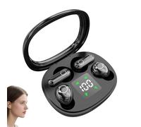 Générique 2026 Ultra Mini 2-Pack Bluetooth Earbuds, 2 Pairs Semi-in-Ear Mini Sleep Earphones, Invisible Short-Stem Design for Side Sleepers & Sports, All Type Ears (Black)