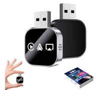 Générique 2026 Upgrade 3 in 1 Screen Mirror, Mirror Phone to Car Screen Adapter, with 2.4/5ghz WiFi and Bluetooth 5.0 for Phone, Fast Stable Connection (Silver,Android to Android)