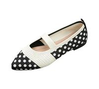 Générique 2026 Zapatos de Verano Con lunares, Punta puntiaguda, Estilo Mary Jane, transpirables, Estilo Ballet.