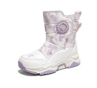 Générique 2027-Bottines imperméables garçons Bottes Neige doublées Thermiques pour activités extérieures Scolaires Semelle antidérapante Fermeture éclair latérale renforcée Usage Quotidien Hivernal